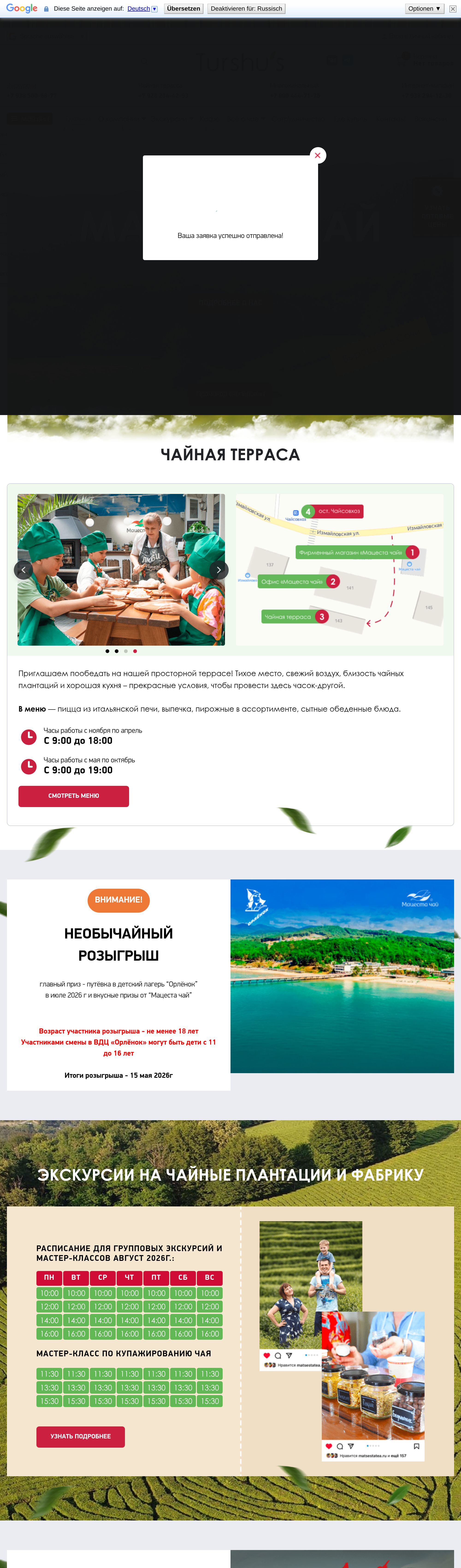 Скриншот проекта matsestatea.ru